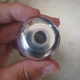 After finished drilling out the aluminum knob, I went to try it on the car’s shifter rod. As it turned out, the drill was too big.